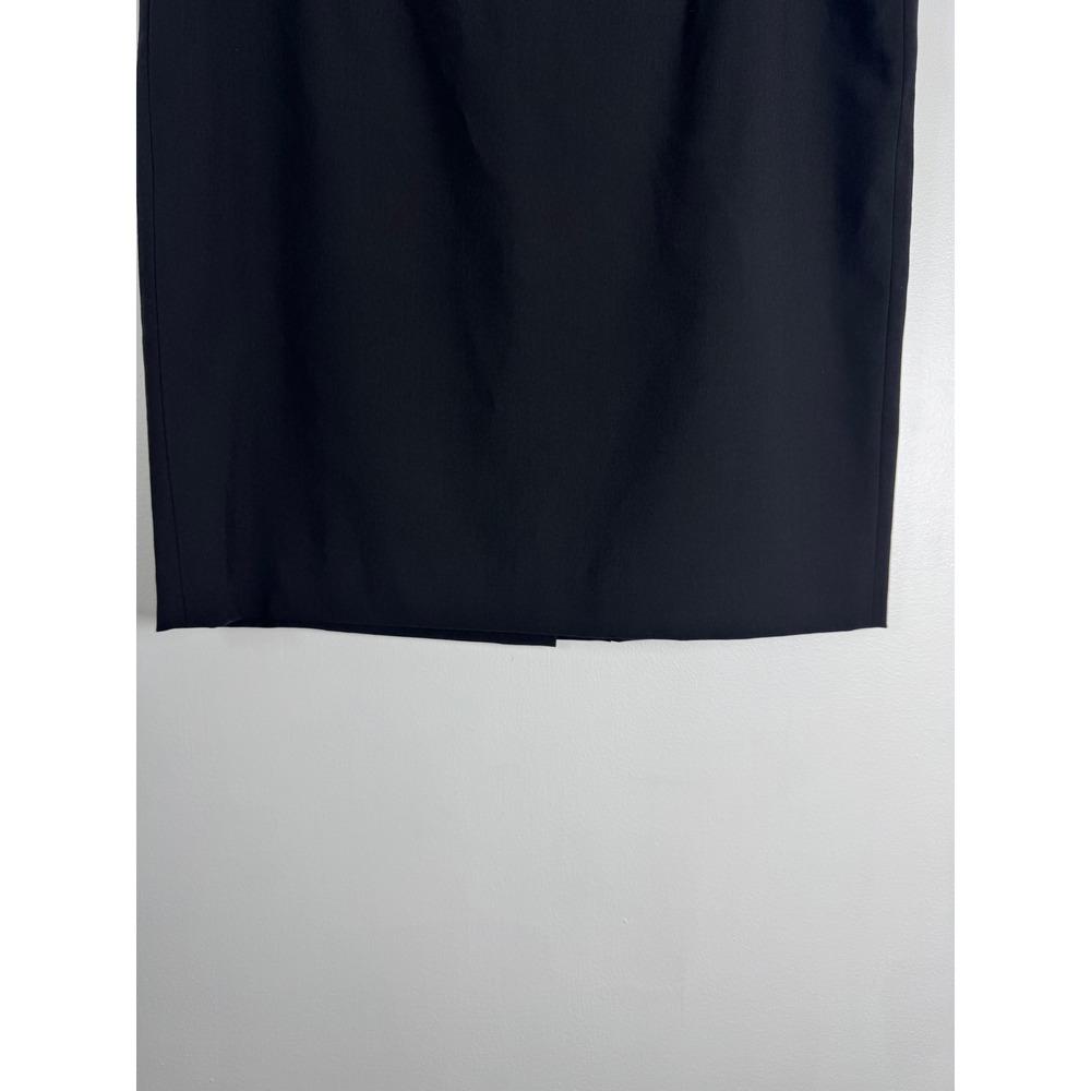 Professional Calvin Klein Womens 14P Pencil Skirt Blk Stretch Career Knee Length - Picture 12 of 12
